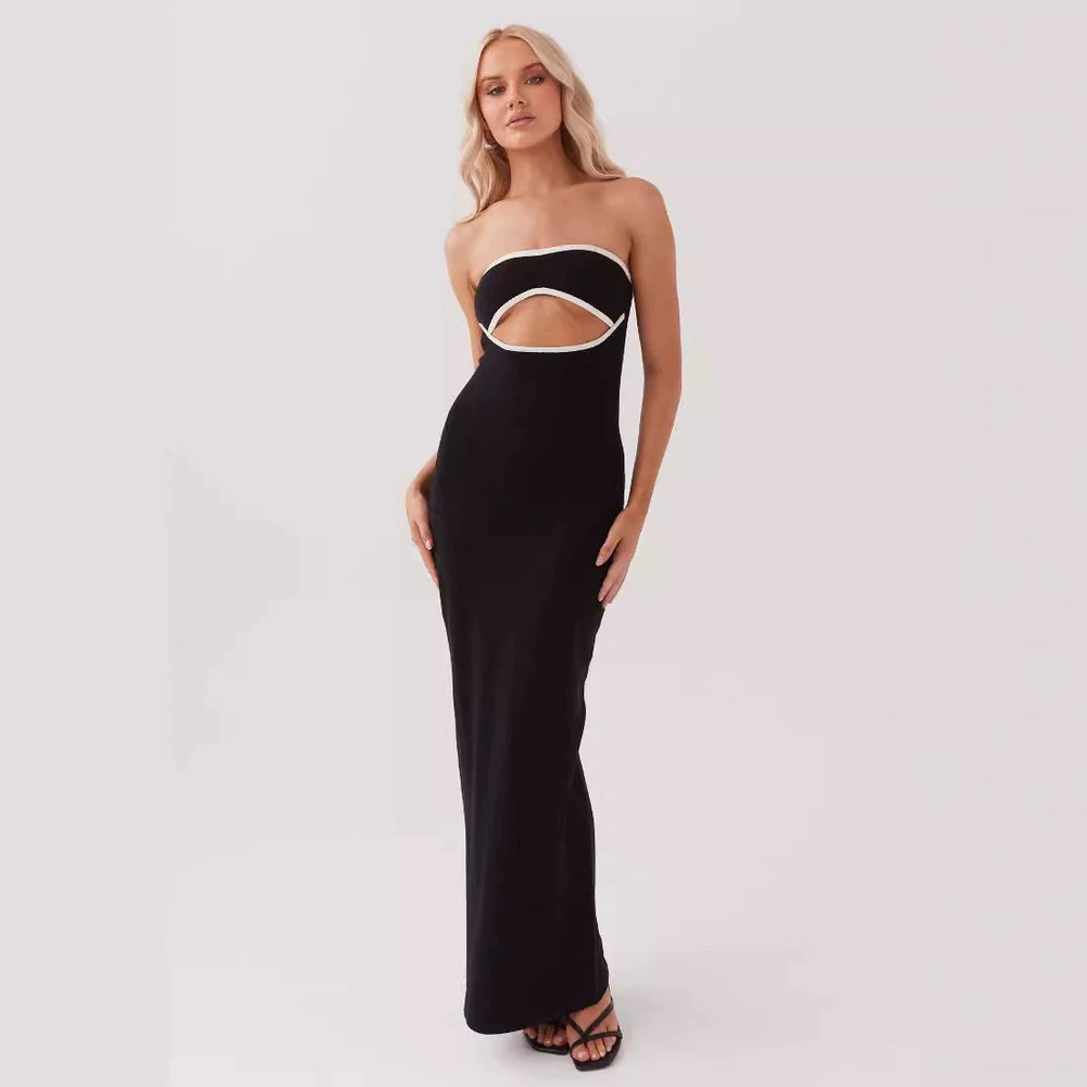 Zara Summer Strapless Knit Long Dress